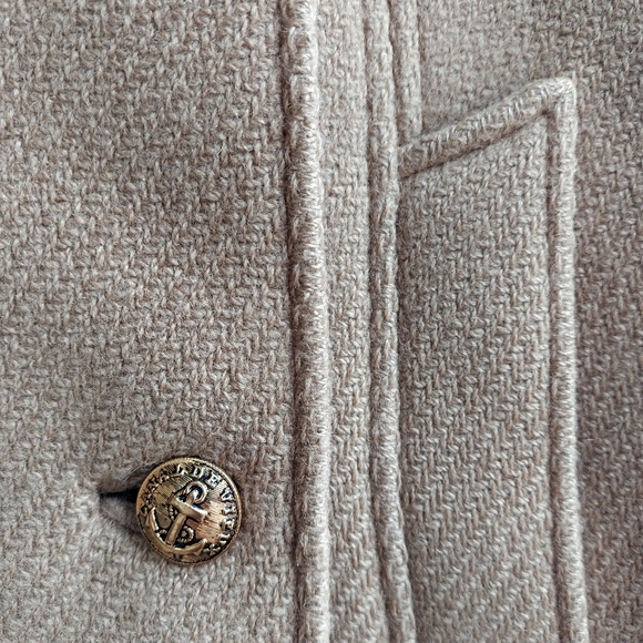 60s Mod Wool Pea Coat - Picture 4 of 12